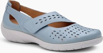 Hotter Womens Daphne Womens Wide Mary Jane Shoes - Blue - Size: 3.5