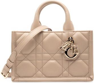 Dior Beige Leather Shoulder Bag Tote Bag (Pre-Owned)