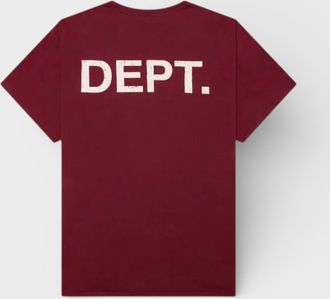Gallery Dept. Mens Athletic Gym Tee Maroon - Red Cotton - Size X-Small