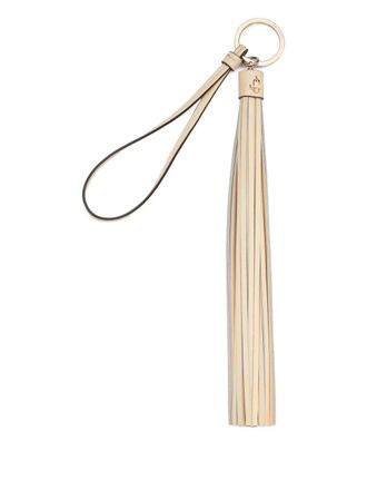 Jimmy Choo London Tassel keyring charm - Neutrals