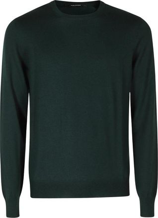Tagliatore Marley Sweater - Heren - Ronde hals truien - Groen - XL - Wol - Truien & Vesten