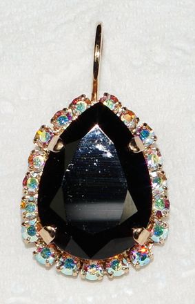 Mariana Womens Tuxedo Earrings In Black