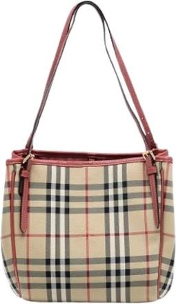 Burberry Pre-owned Shoulder Bags, female, Multicolor, Size: ONE SIZE Pre-owned Canterbury Tote