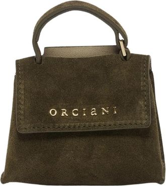 Orciani Mini Sveva Soft Charm Bag - Dames - Handtassen - Groen - ONE Size - Leer - Tassen