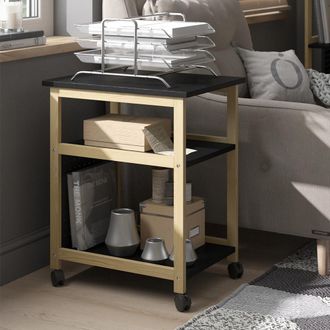 Vicco Trolley Elvia, Negro, 36 X 51 Cm