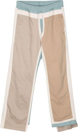 Needles patchwork design straight-leg trousers - men - Cotton/Linen/Flax/Rayon - S - Neutrals