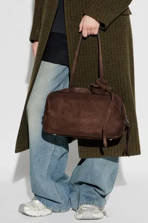 Balenciaga Shoulder Bag Carrie Bowling Medium, Womens, Brown