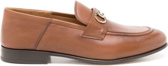 Ferragamo Gancini Leather Loafers - Womens - Calf Leather