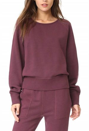 Rag & Bone Classic Fit Pullover Sweater In Port