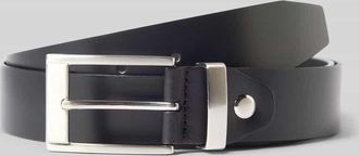 Montego Montego Glattledergürtel mit Dornschließe in Black, Größe 100