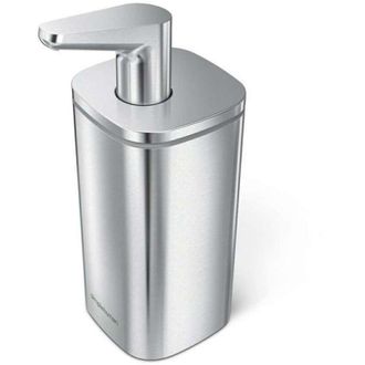 Simplehuman Accesorios De Ba&ntilde;o - Dosificador De Jab&oacute;n De Pie, Acero Inoxidable Kt1183