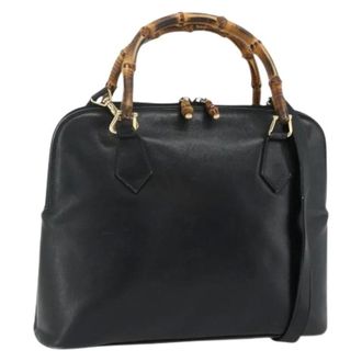 Gucci Pre-owned Handbags, female, Black, Size: ONE SIZE Pre-owned Vintage Hand Bag