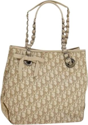 Dior Pre-owned Tote Bags, female, Beige, Size: ONE SIZE Pre-owned Vintage Tote Bag
