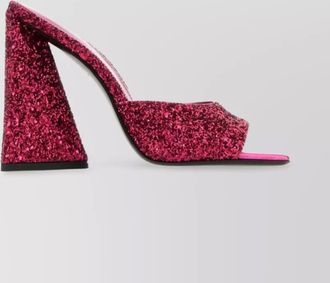 The Attico glitter mules