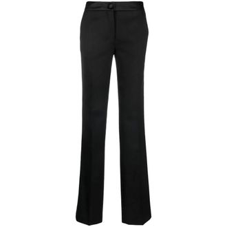 Maison Margiela Broeken, Dames, Zwart, XS, Wol, Zwarte wollen broek