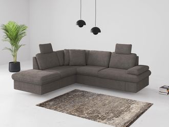 Sit&more Ecksofa »Moreno L-Form, B: 238 cm« mit Armteilverstellung, optional Bettfunktion