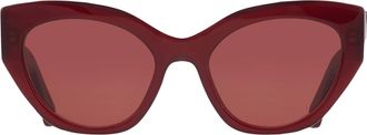 Ferragamo Burgundy Cat Eye Ladies Sunglasses SF1107S 653 55
