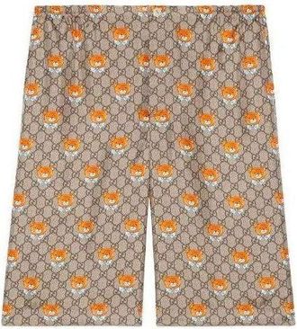 Gucci x Kai GG Silk Shorts Beige Brown 660286-ZAG1O-2233
