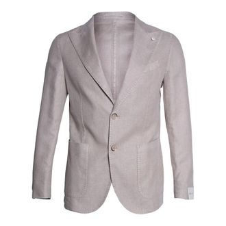 L.B.M. 1911 Blazers, male, Gray, Size: M Single-breasted Two-button Jacket