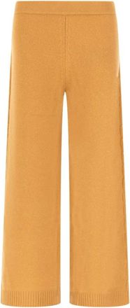 KANGRA Pantalone in lana con lavorazione a trecce verticali - - Trousers - Donna - Beige - M