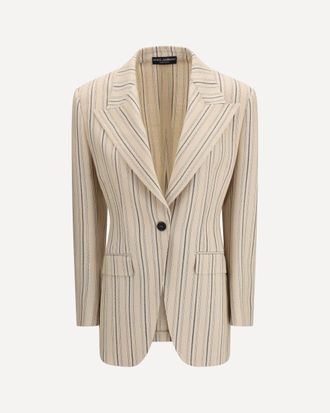 Dolce & Gabbana Single-breasted regimental pinstripe Jacket Female 40