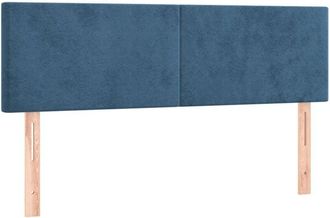 vidaXL Cabecero Con Led De Terciopelo Marr&oacute;n Oscuro 144x5x78/88 Cm Vidaxl