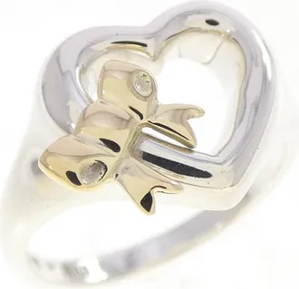 Tiffany & Co. Yellow Gold (18K) Silver 925 Band Ring (Pre-Owned)