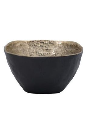 R16 Home Decorative Square Bowl in Black/Gold at Nordstrom Rack