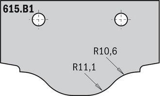 CMT 615.b1 Cuchilla Hw 50x30x2 (perfil B1)