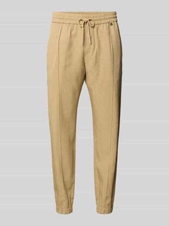 Antony Morato Loose Fit Stoffhose aus Lyocell-Leinen-Mix in Beige, Gr&ouml;&szlig;e 46