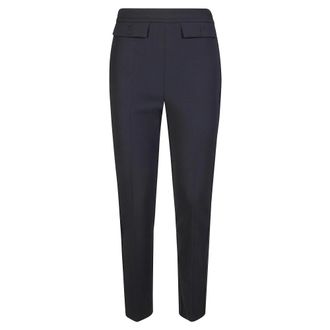 Elisabetta Franchi Slim-fit Trousers, female, Black, Size: L Pantalone