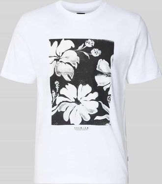 Jack & Jones T-Shirt mit Motiv-Print Modell LUCAS in Weiss, Gr&ouml;&szlig;e XXL