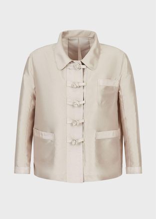 Emporio Armani Womens Blazer in Beige - Size 12 UK