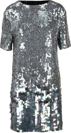 P.A.R.O.S.H. Sequin Dress - Silver
