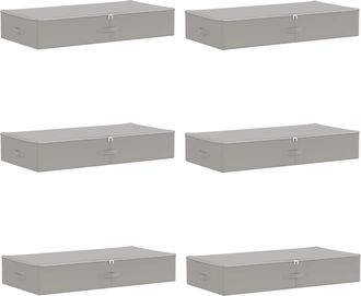 vidaXL Caja De Almacenamiento 6 Uds. Tejido No Tejido 100 X 50 X 18 Cm Vidaxl