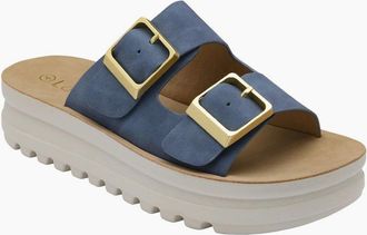 Lotus Womens Volos Womens Flatform Sandals - Blue - Size: 5