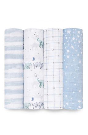 Aden + Anais 4-Pack Classic Swaddling Cloths in Rising Star at Nordstrom