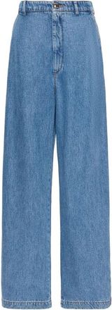 Sportmax Jeans Sportmax - Dames - Loose Fit Jeans - Blauw - W26 - Denim - Jeans