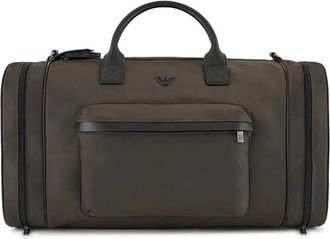 Emporio Armani ASV Weekendtas - Heren - Weekendtassen - Groen - ONE Size - Leer - Tassen