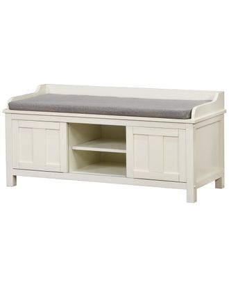 Linon Lakeville Off-White Storage Bench