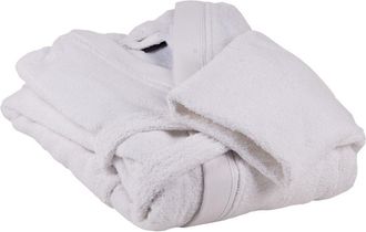 cofan Albornoz Blanco Gr.500/m2 Gama Paloma Talla Xxl, Albornoz De Ba&ntilde;o Con Manga Larga Y Cintur&oacute;n Para Su Cierre. Disponible En Color Blanco. Est&aacute; Fabricad