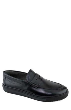 Gernie NYC 22S Penny Loafer in Black Napa at Nordstrom Rack, Size 13