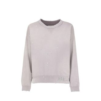 Maison Margiela Purple Cotton Mens Sweatshirt