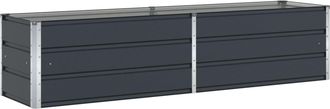 vidaXL Jardinera Antracita 195 X 50 X 45 Cm Acero Galvanizado Vidaxl