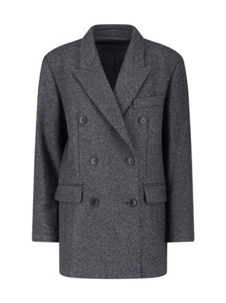 Isabel Marant Double-Breasted Coat - Grey
