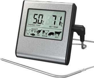 OEM [mai Usato]termometro Digitale Per La Cottura Della Carne Con Ampio Schermo Lcd Per Affumicatore, Forno, Cucina, Dolcetti, Barbecue, Griglia - Termome