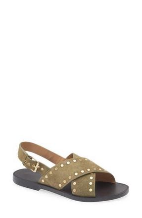 Madewell The Tuley Crossover Sandal in Aged Olive at Nordstrom Rack, Size 10.5