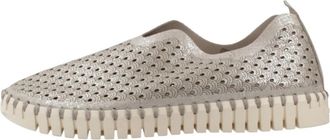 Ilse Jacobsen Tulip Flats - Dames - Platte Schoenen - Grijs - 37 EU - Leer - Schoenen