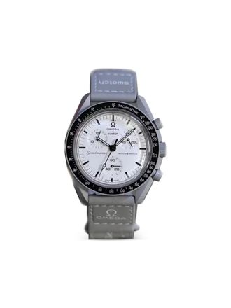 Omega x Swatch Bioceramic Moonswatch 42mm watch - Wit