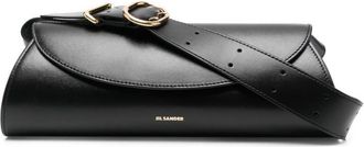 Jil Sander Black Cannolo Small Shoulder Bag
